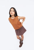 Smocked Mini Skirt