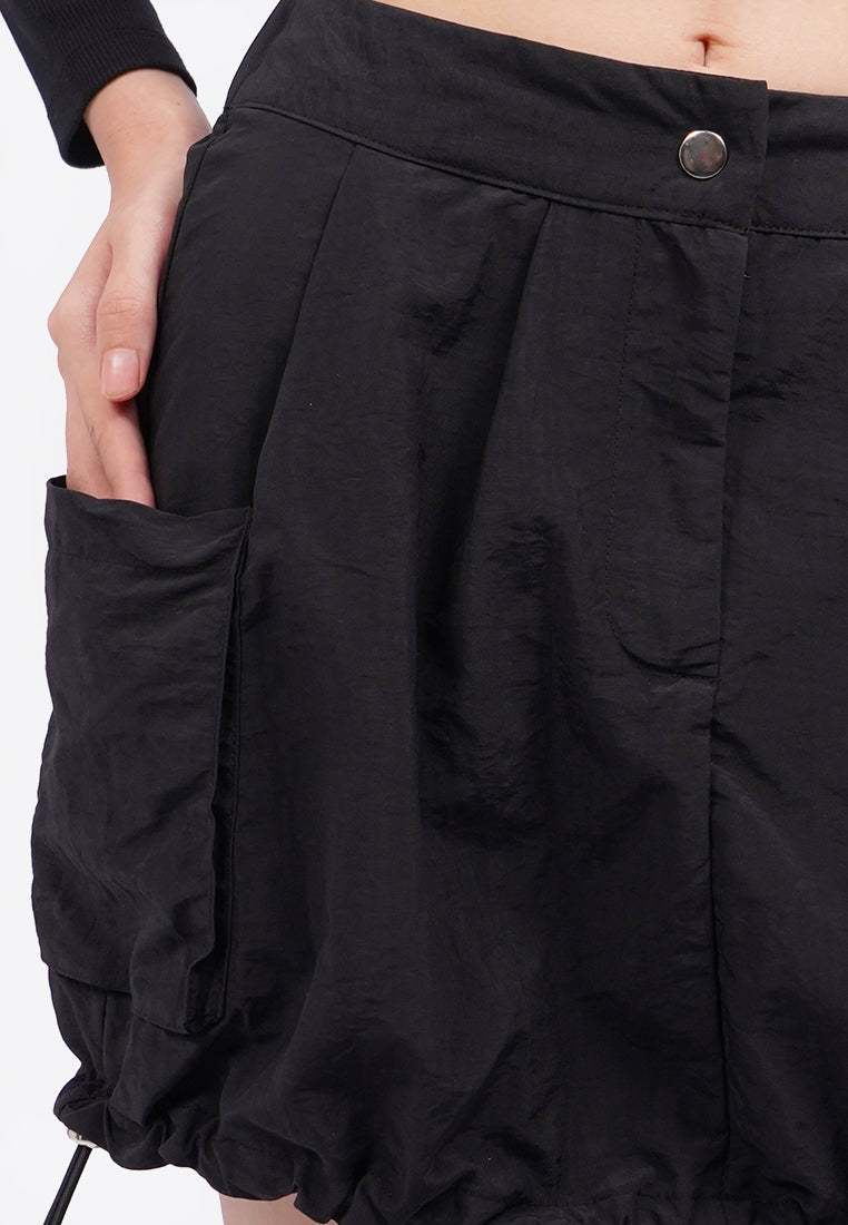 Balloon Mini Skirt with Side Pocket