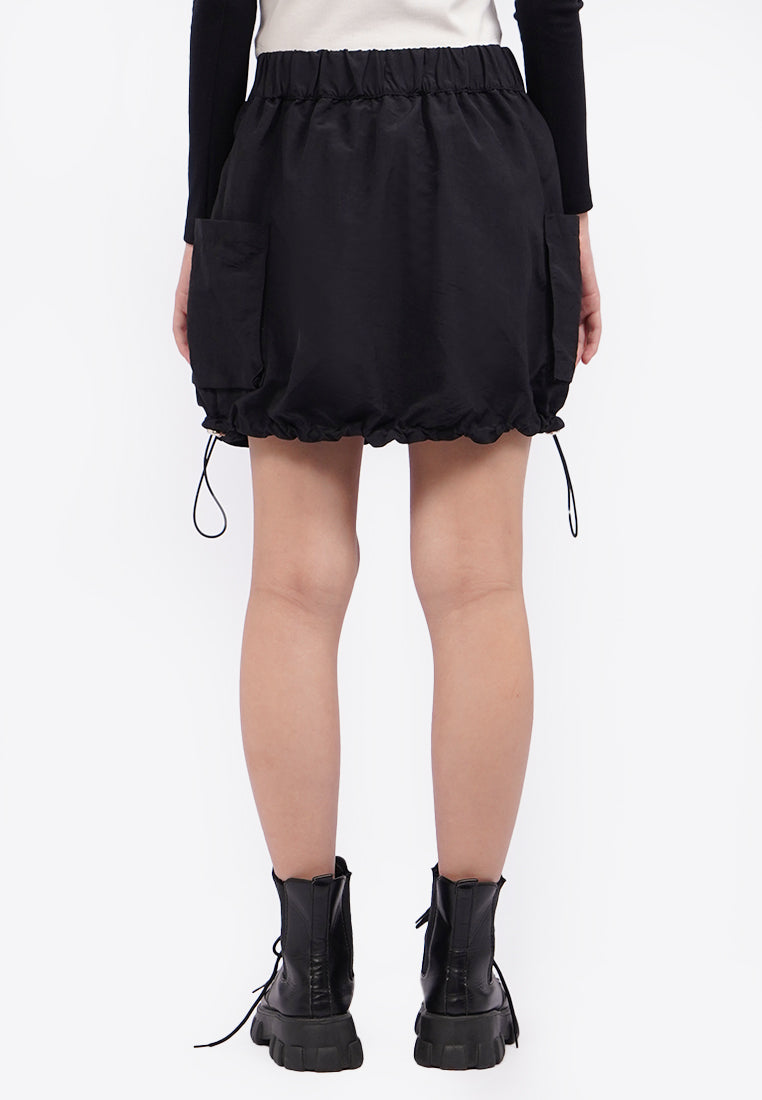 Balloon Mini Skirt with Side Pocket