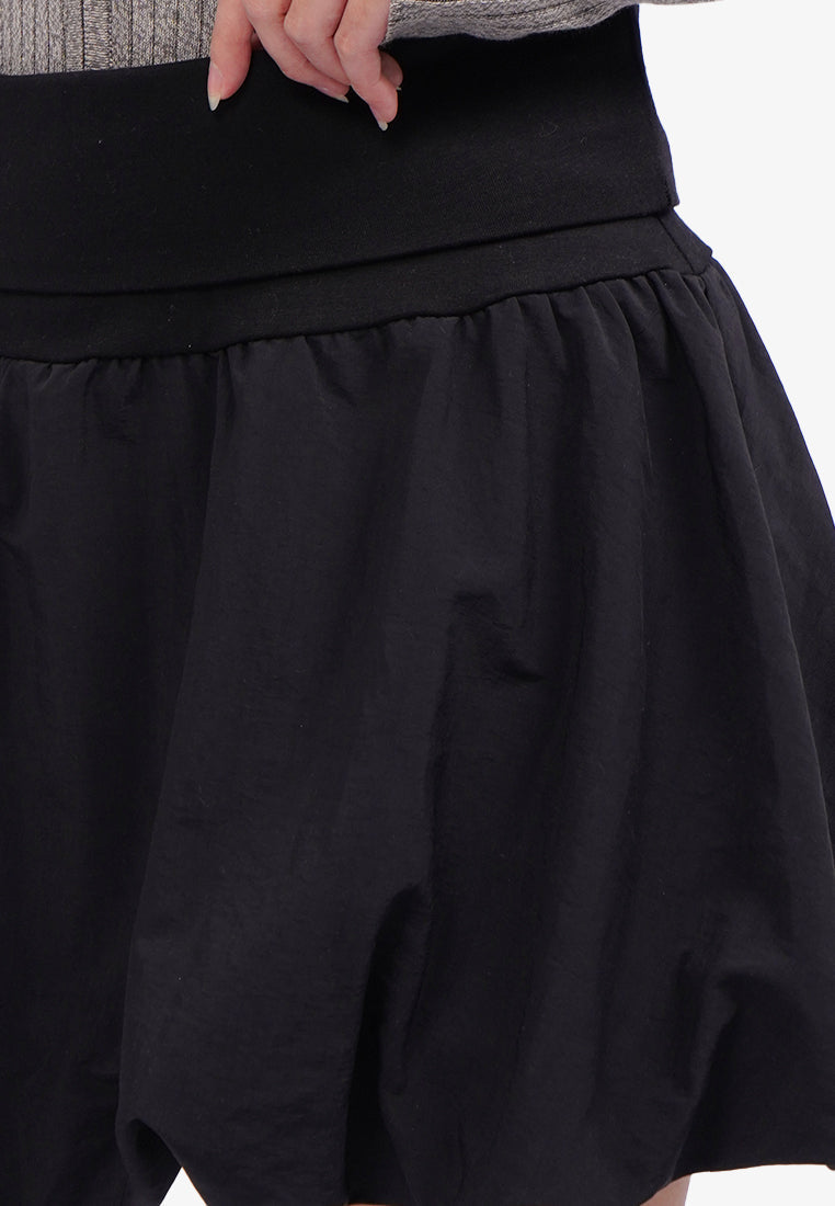 Balloon Mini Skirt Black