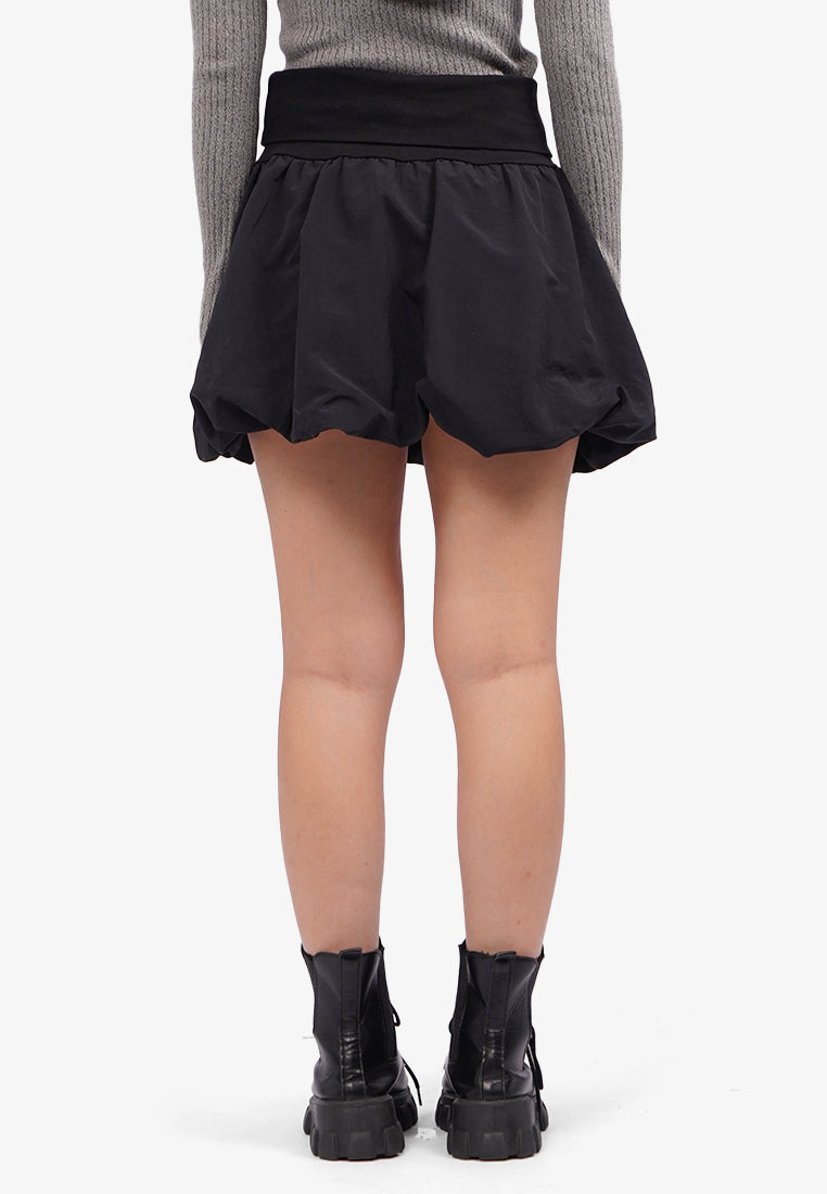 Balloon Mini Skirt Black