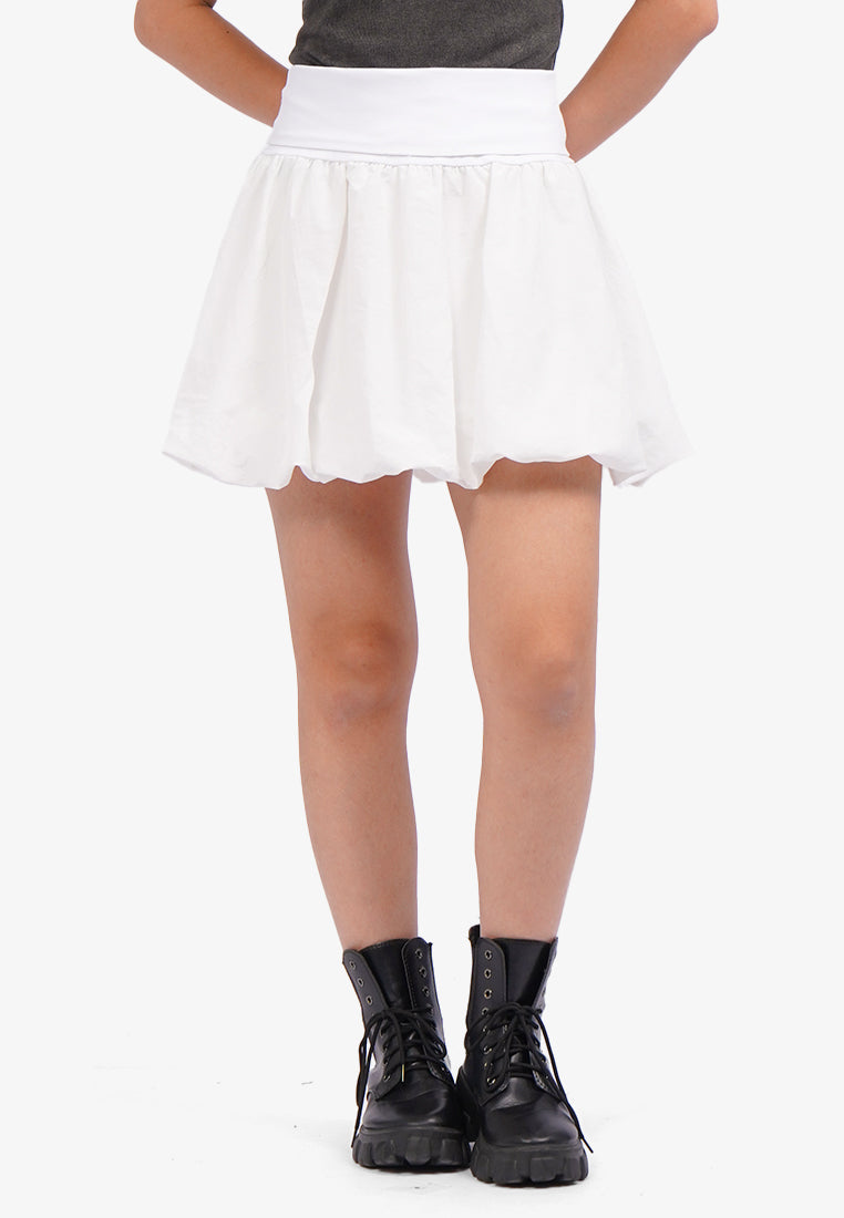 Balloon Mini Skirt Off White