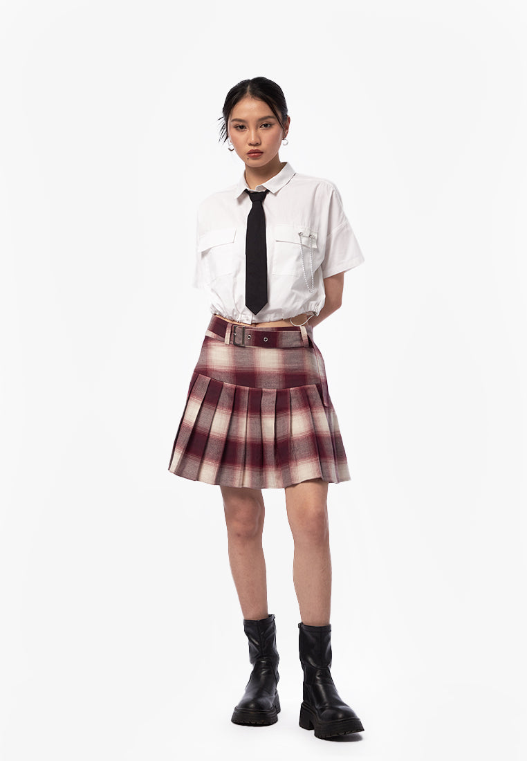 Checked Mini Skirt