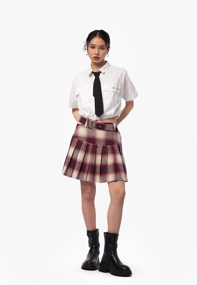Checked Mini Skirt