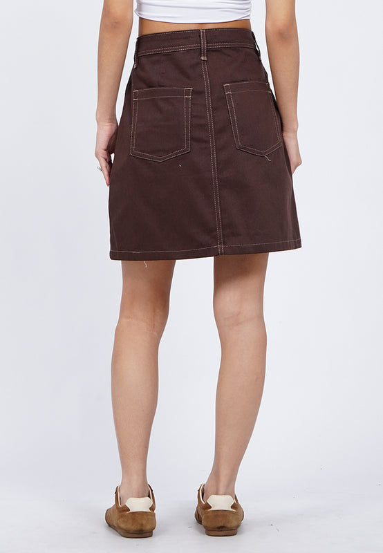Mini Skirt with Utility Pocket