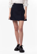 Pleated Mini Skirt Dark Navy