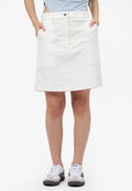 Twill Mini Skirt Off White