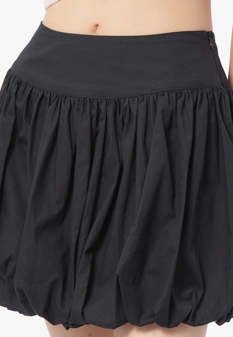 Black Balloon Mini Skirt