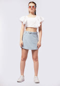 Mini Denim Skort