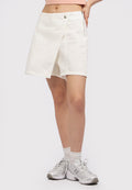 Crossover Denim Skort Off White