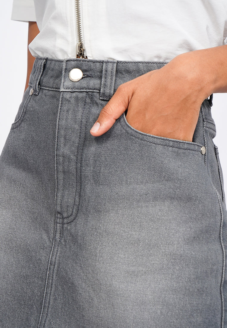 Mini Denim Skort