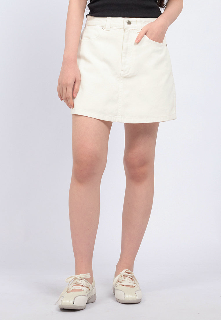 Denim Mini Skort