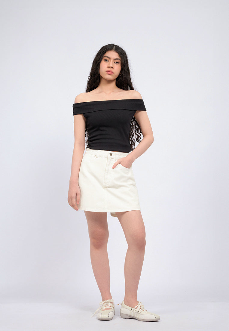 Denim Mini Skort