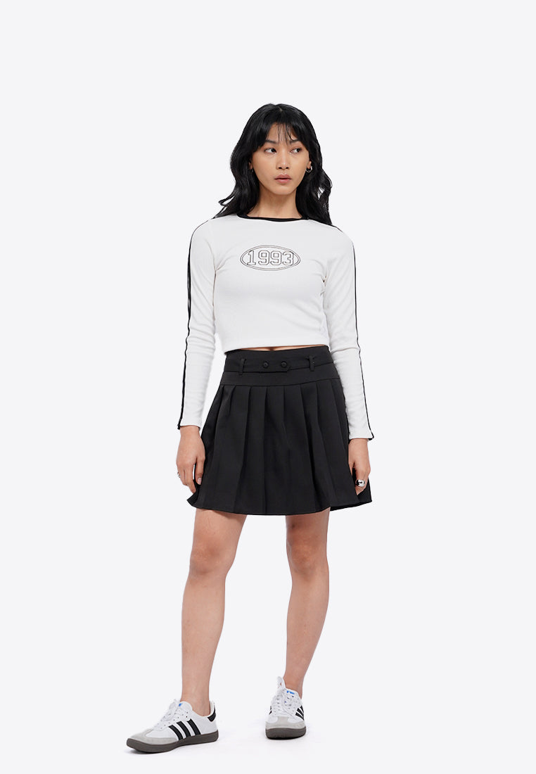 Pleated Mini Skort