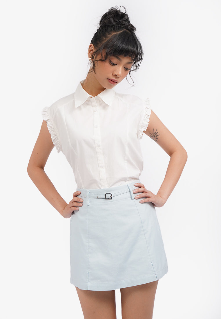 Belted Mini Skort
