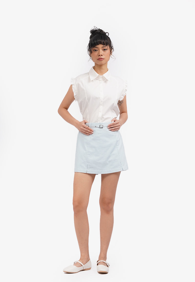 Belted Mini Skort