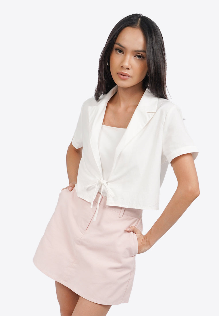 Belt Loop Mini Skort L.Pink