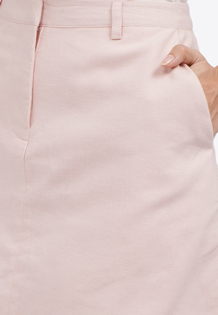 Belt Loop Mini Skort L.Pink
