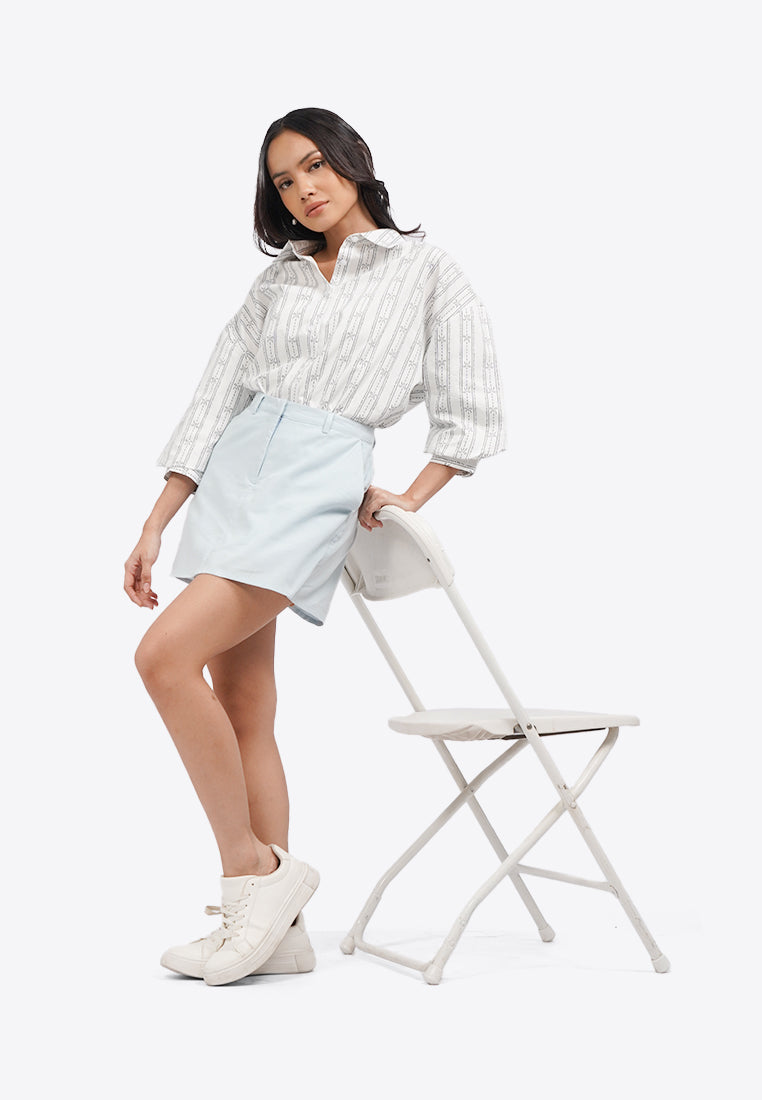 Belt Loop Mini Skort L.Blue