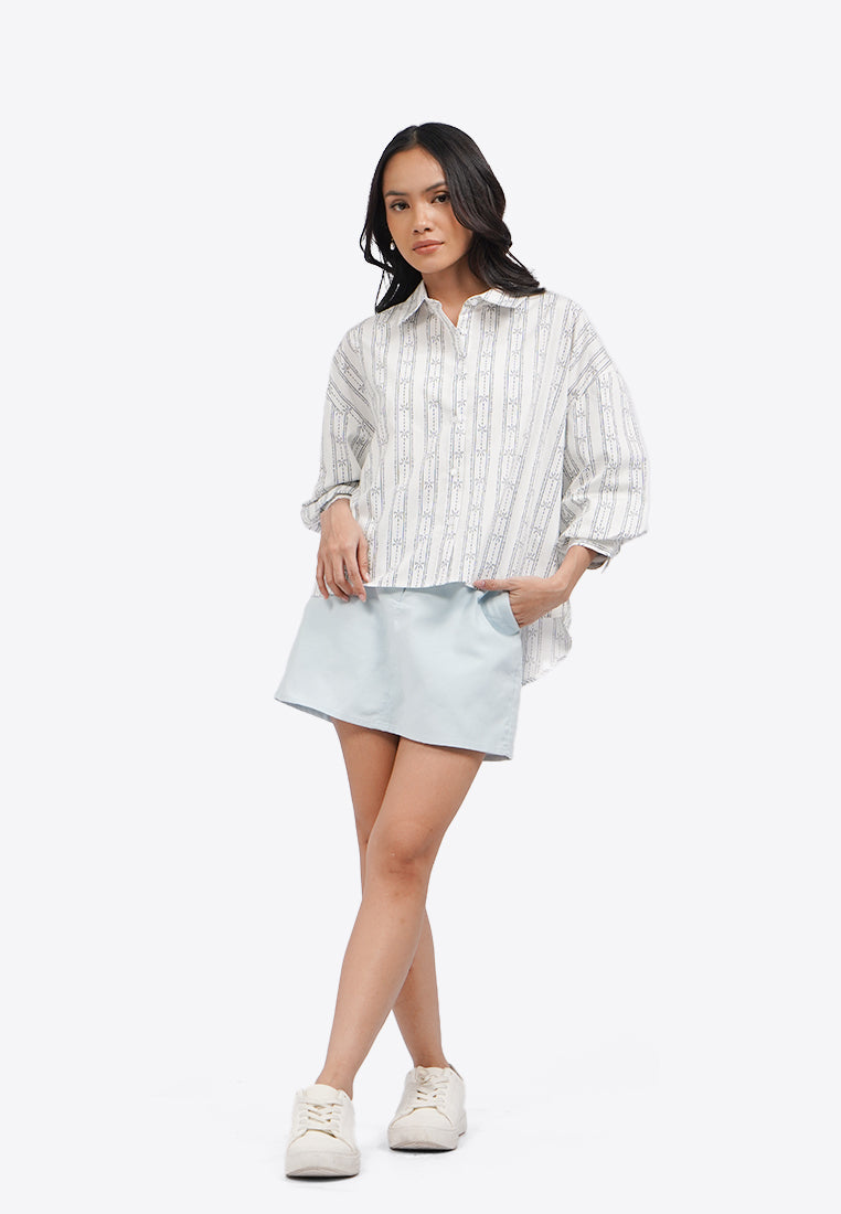 Belt Loop Mini Skort L.Blue