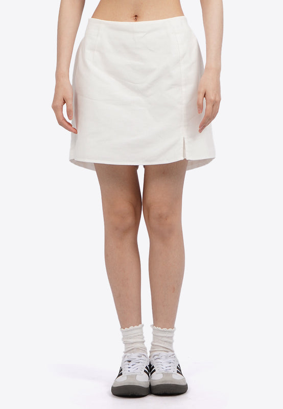 Mini Skort with Front Slit Details