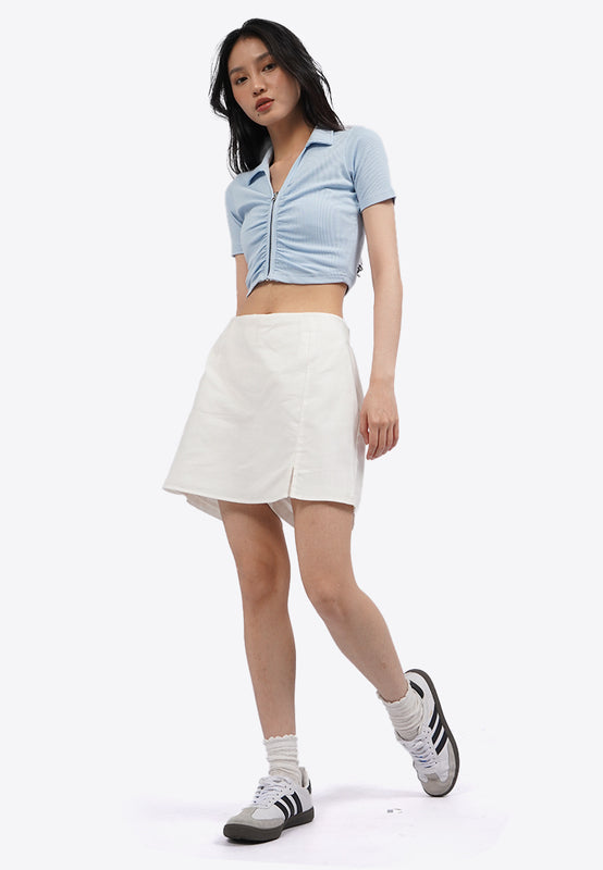 Mini Skort with Front Slit Details