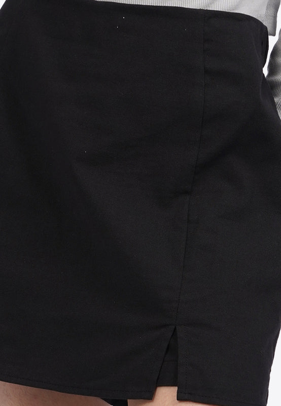 Mini Skort with Front Slit Details