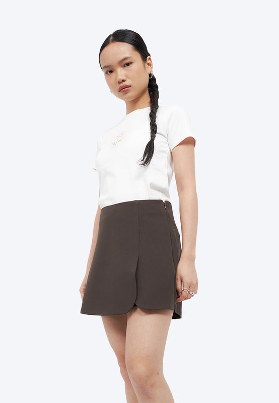 Mini Skort with Wrap Details