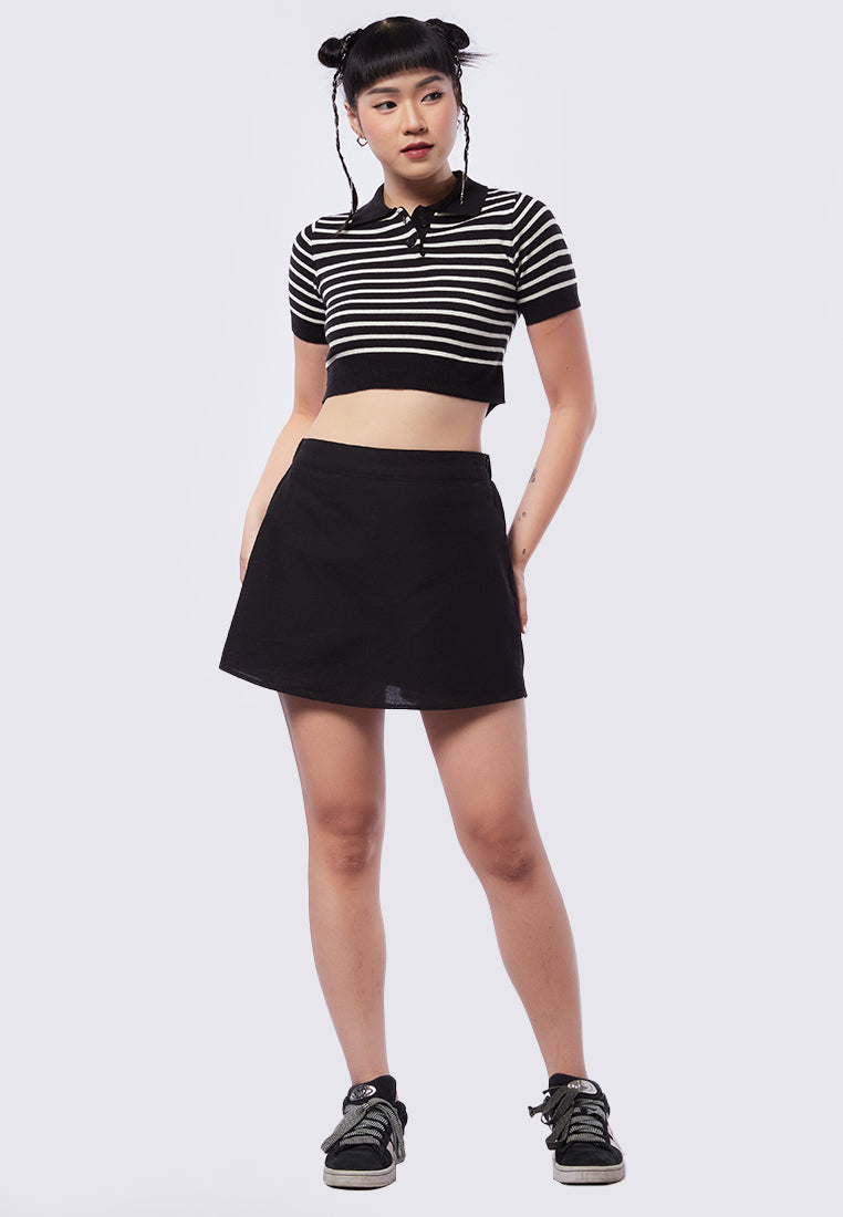 Basic Linen Look Skort