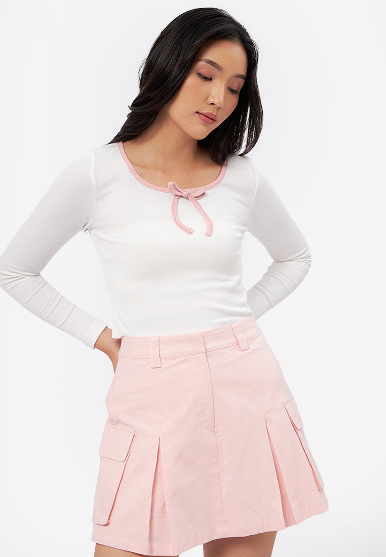 Cargo Mini Skort L.Pink