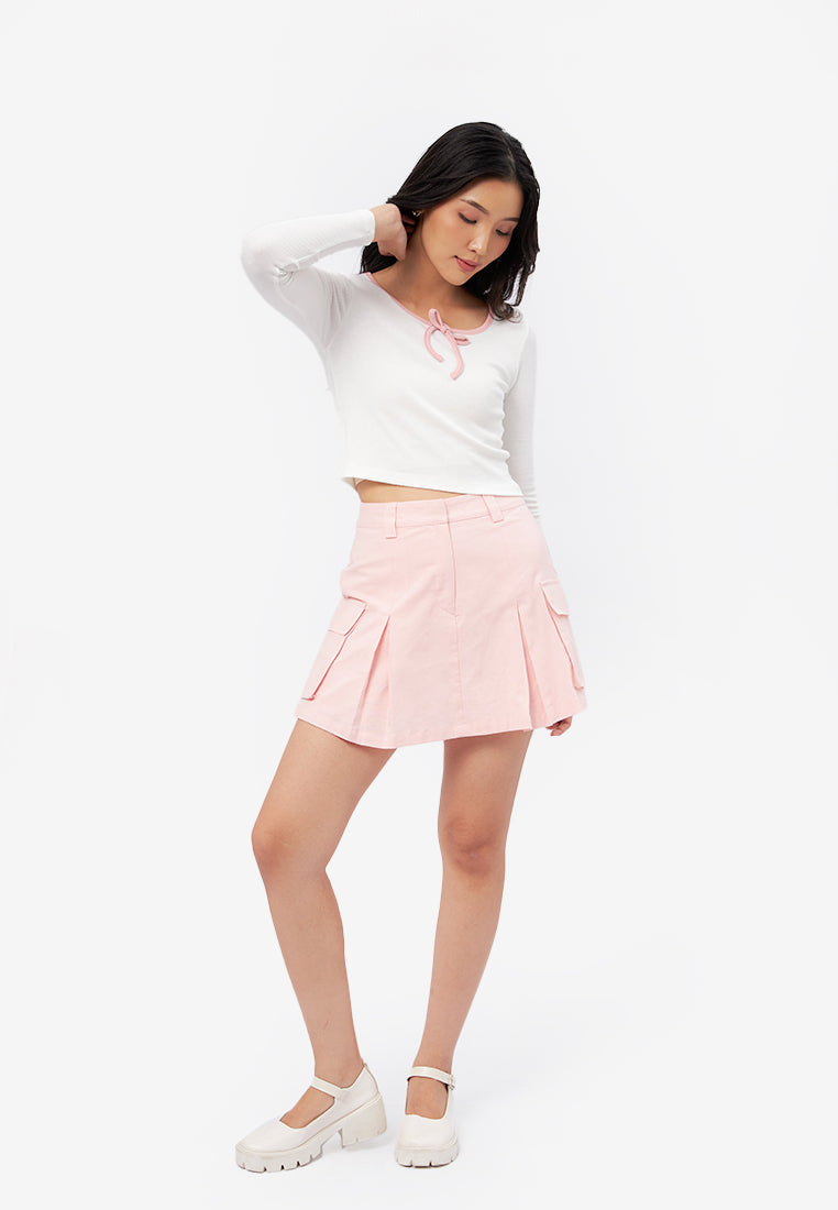Cargo Mini Skort L.Pink