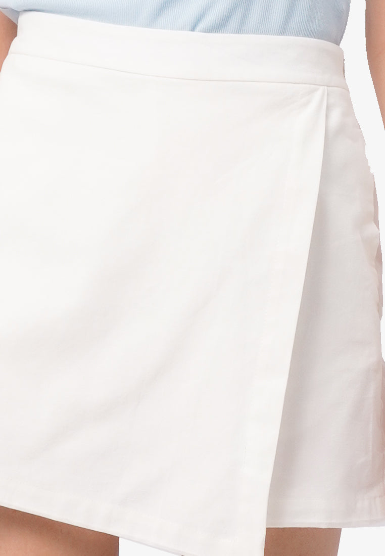 Basic Mini Skort Off White