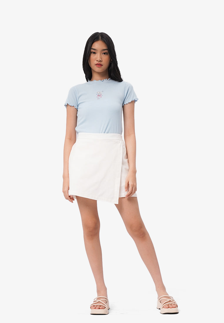 Basic Mini Skort Off White