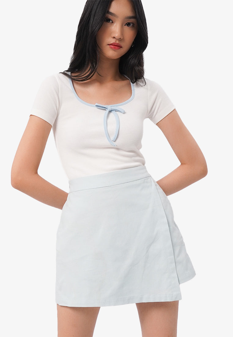 Basic Mini Skort L.Blue