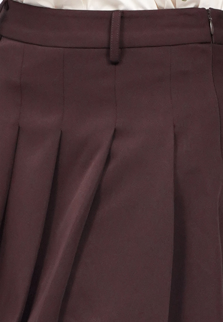 Box Pleated Mini Skort