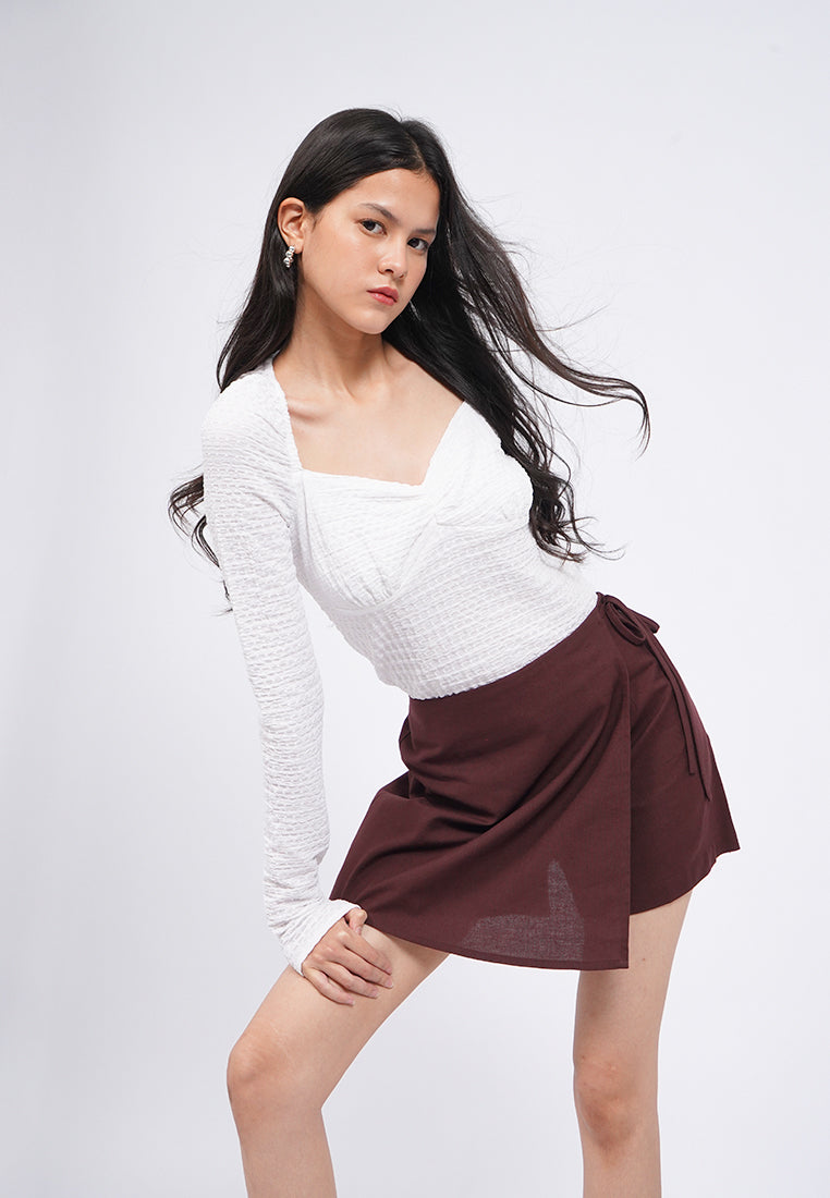 Mini Skort with Tie Details