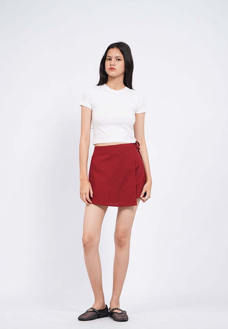 Mini Skort with Tie Details