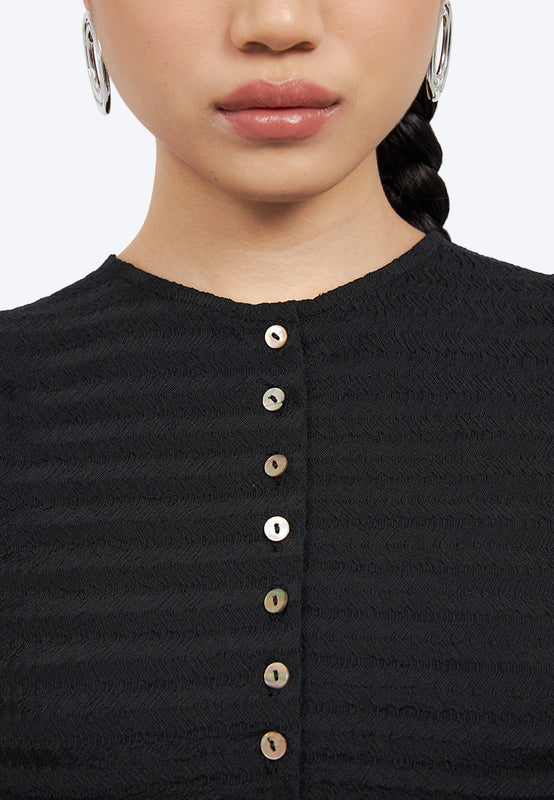 Lettuce Hem Sleeveless Crop Top