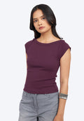 Boat Neck Sleeveless Top