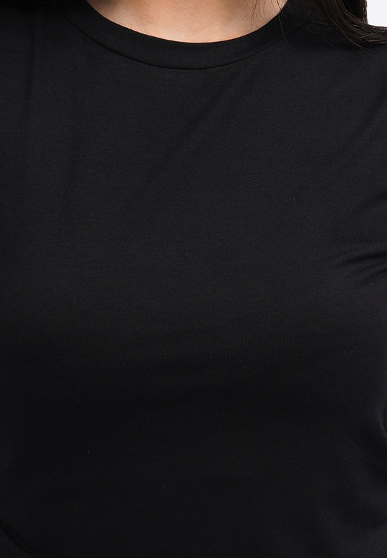 Sleeveless Crop Top with Side Ruched