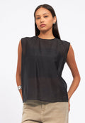 Sleeveless Sheer Top
