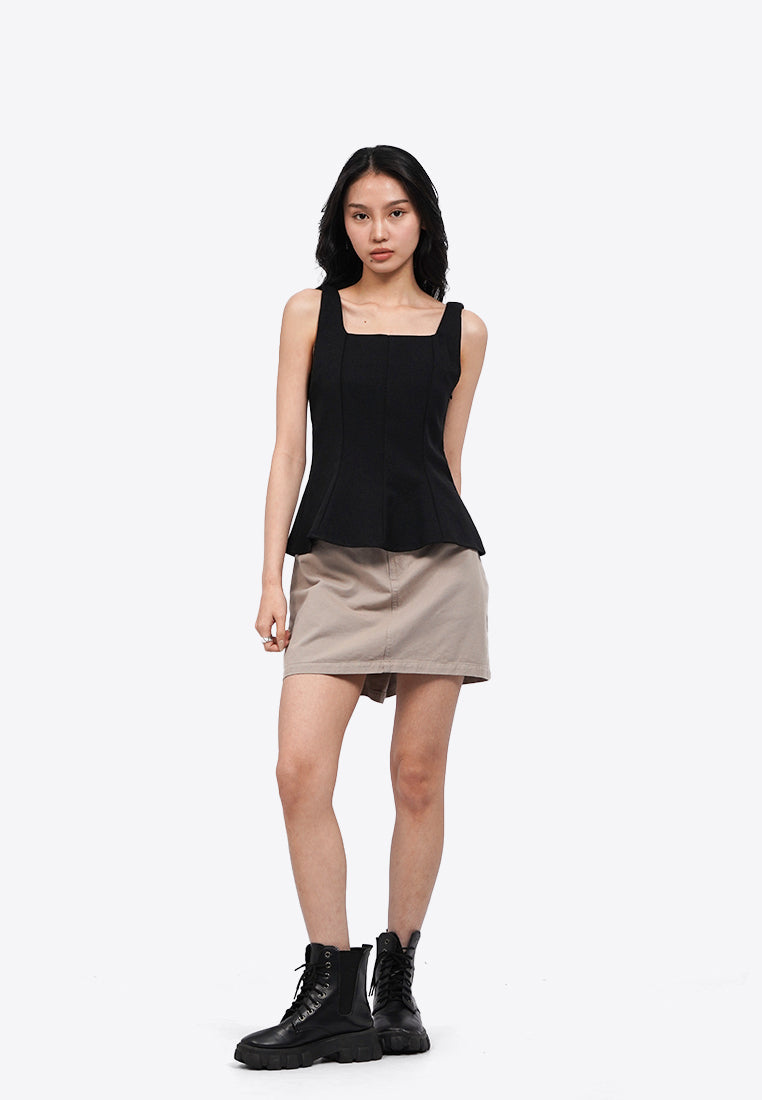 Peplum Sleeveless Top