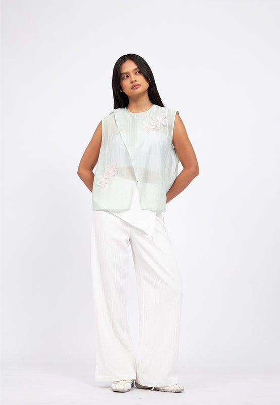 Asymmetric Front Sleeveless Top