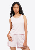 Sleeveless Short Pants Pajama Set