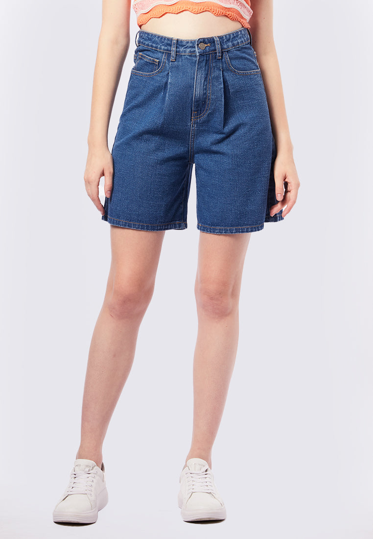 Denim Bermuda Pants