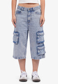 Cargo Denim Short Pants