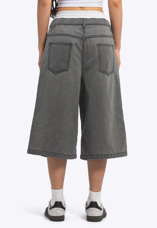 Double Waistband Jorts