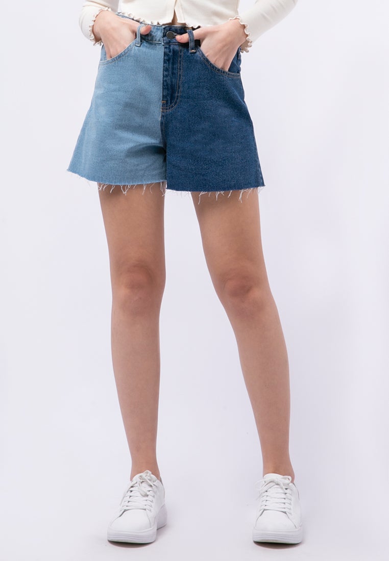 Scribble Heart Denim Short