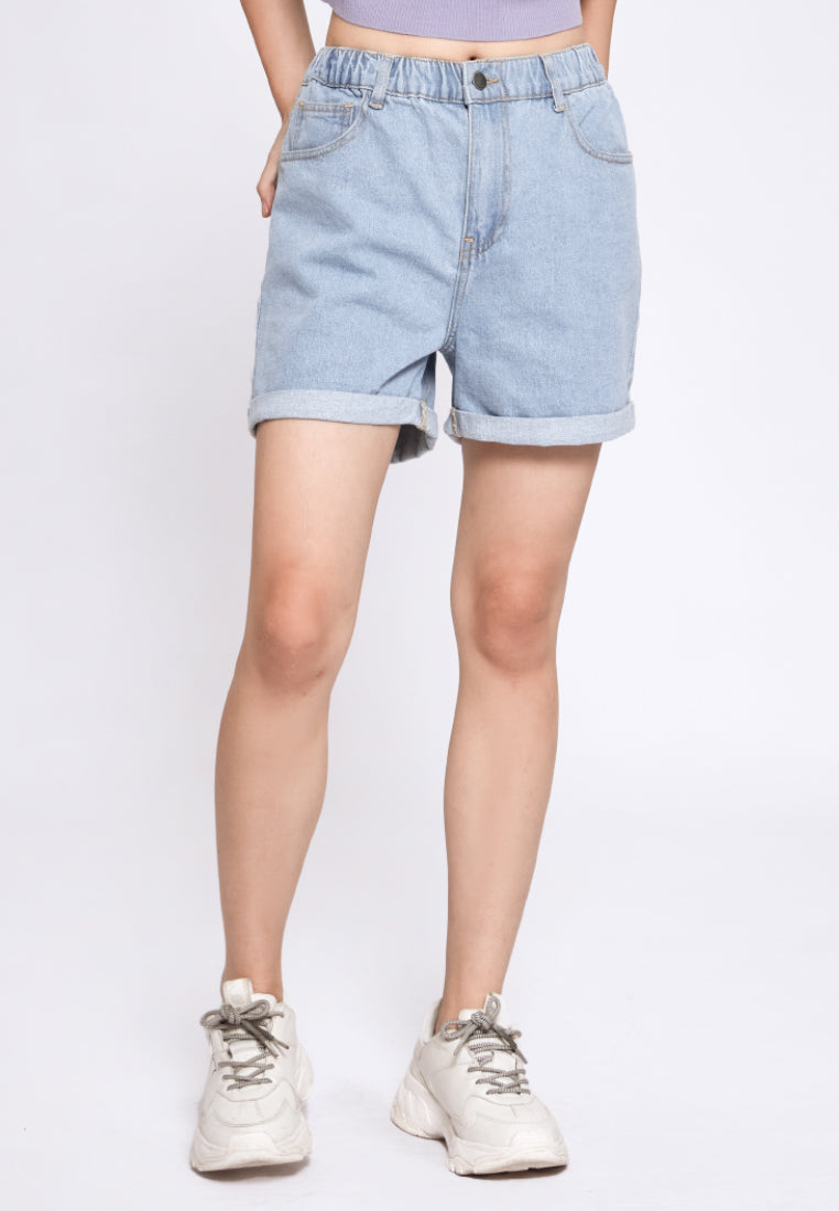 Mom Fit Denim Shorts