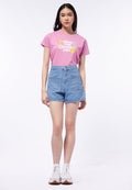 Front Pocket Denim Shorts